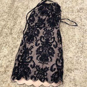 Mini dark navy dress